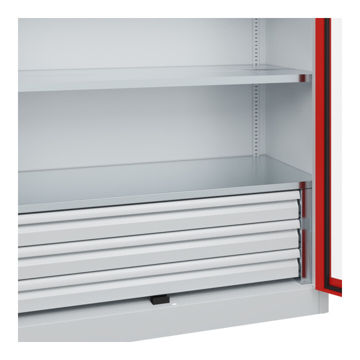 C+P Armoire à charges lourdes Acurado Pro 1950 x 1200 x 500 mm 7035/3020