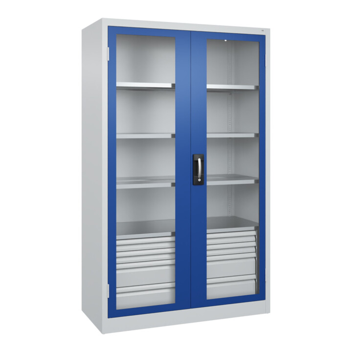 C+P Armoire à charges lourdes Acurado Pro 1950 × 1200 × 500 mm 7035/5010
