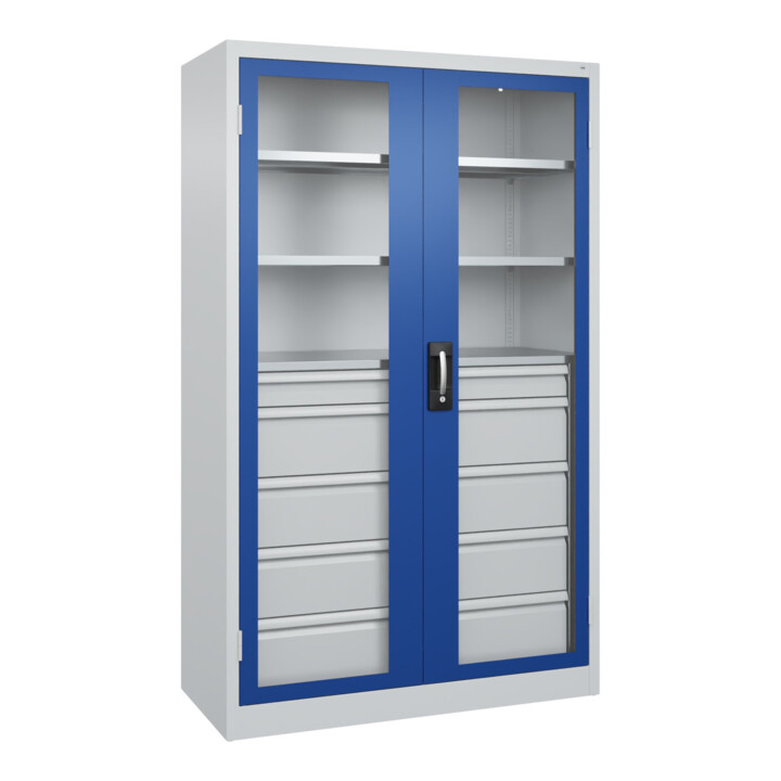 C+P Armoire à charges lourdes Acurado Pro 1950 × 1200 × 500 mm 7035/5010