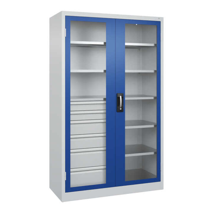 C+P Armoire à charges lourdes Acurado Pro 1950 x 1200 x 500 mm 7035/5010
