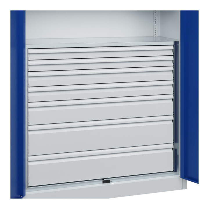 C+P Armoire à charges lourdes Acurado Pro 1950 x 1200 x 500 mm 7035/5010