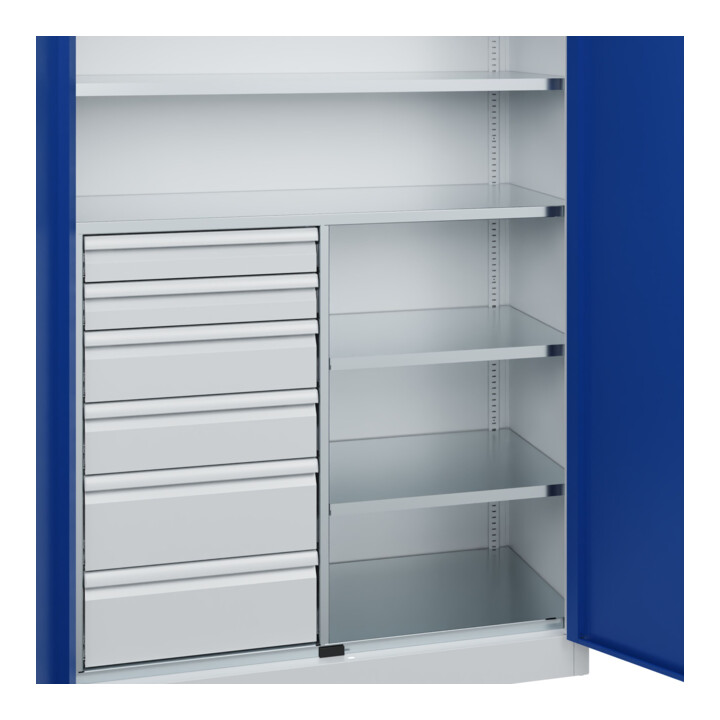 C+P Armoire à charges lourdes Acurado Pro 1950 × 1200 × 500 mm 7035/5010