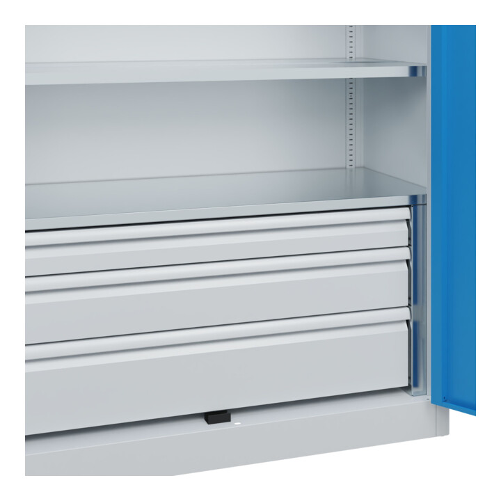 C+P Armoire à charges lourdes Acurado Pro 1950 x 1200 x 500 mm 7035/5012
