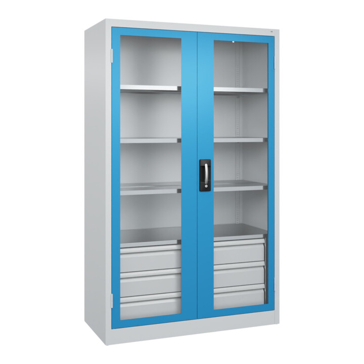 C+P Armoire à charges lourdes Acurado Pro 1950 x 1200 x 500 mm 7035/5012