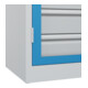 C+P Armoire à charges lourdes Acurado Pro 1950 x 1200 x 500 mm 7035/5012