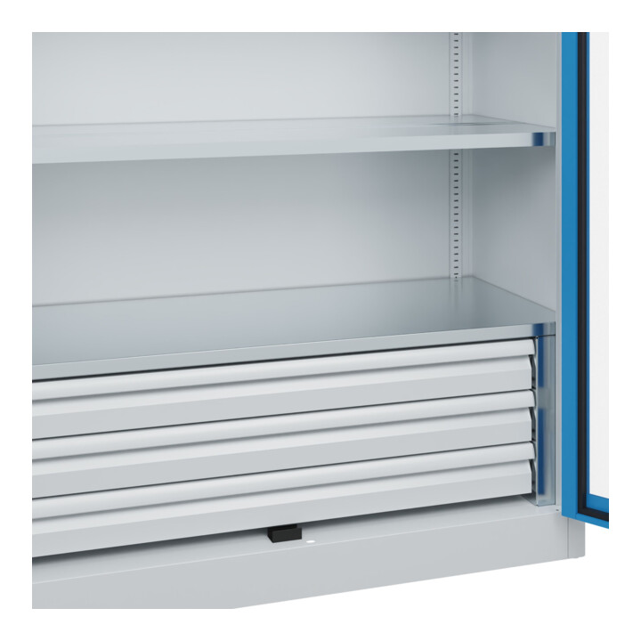 C+P Armoire à charges lourdes Acurado Pro 1950 x 1200 x 500 mm 7035/5012