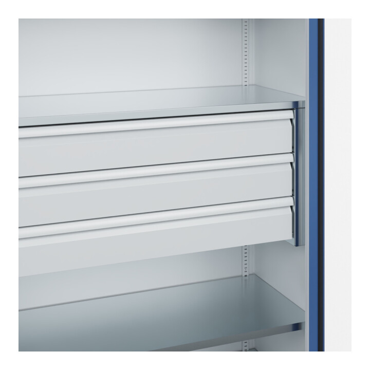C+P Armoire à charges lourdes Acurado Pro 1950 x 1200 x 500 mm 7035/5023