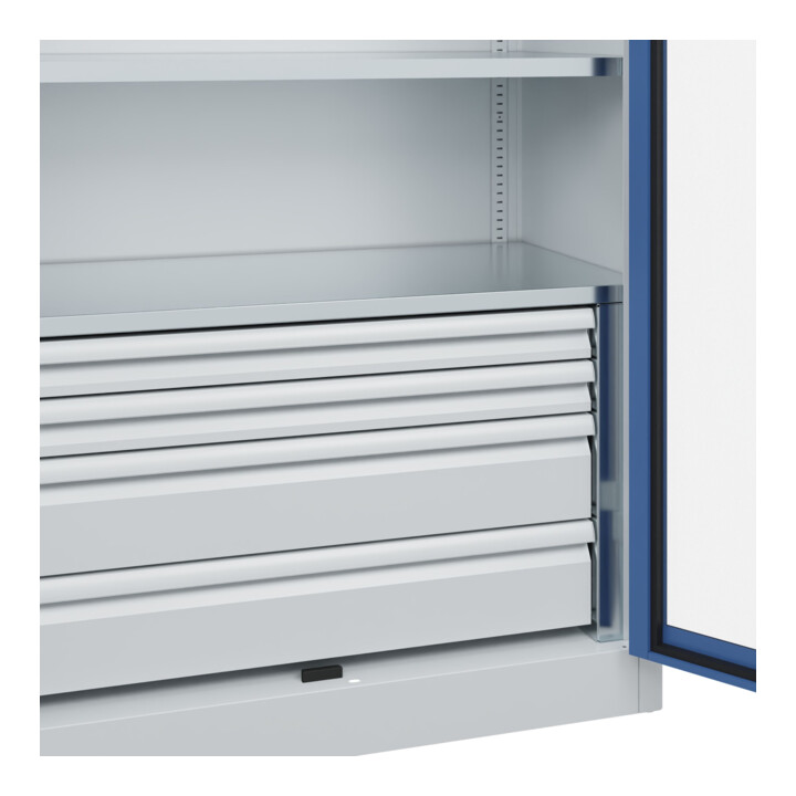 C+P Armoire à charges lourdes Acurado Pro 1950 x 1200 x 500 mm 7035/5023