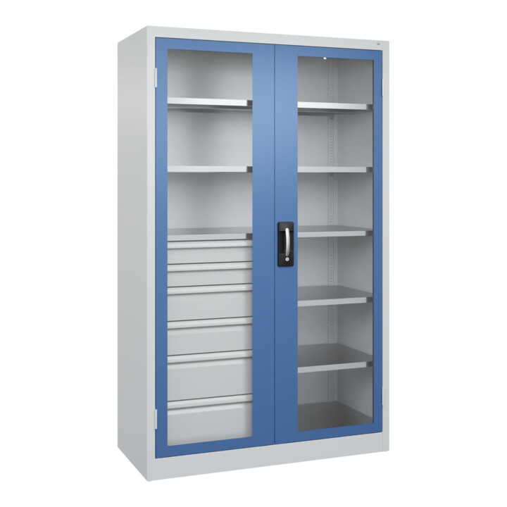 C+P Armoire à charges lourdes Acurado Pro 1950 x 1200 x 500 mm 7035/5023