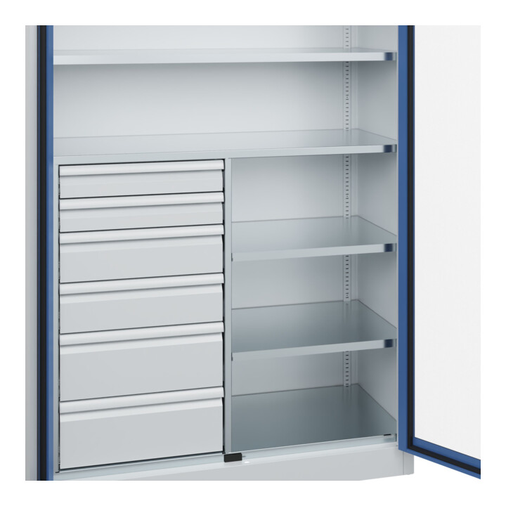 C+P Armoire à charges lourdes Acurado Pro 1950 x 1200 x 500 mm 7035/5023