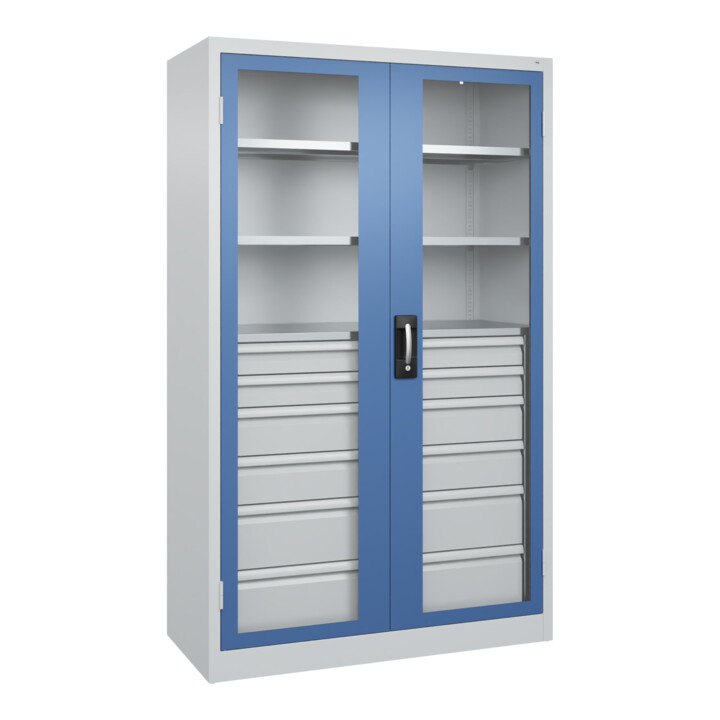 C+P Armoire à charges lourdes Acurado Pro 1950 x 1200 x 500 mm 7035/5023