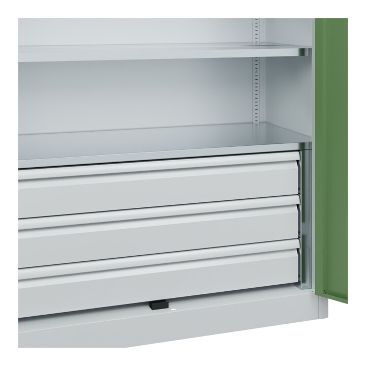 C+P Armoire à charges lourdes Acurado Pro 1950 x 1200 x 500 mm 7035/6011
