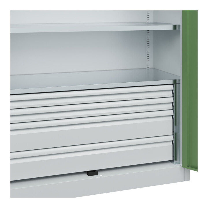 C+P Armoire à charges lourdes Acurado Pro 1950 x 1200 x 500 mm 7035/6011
