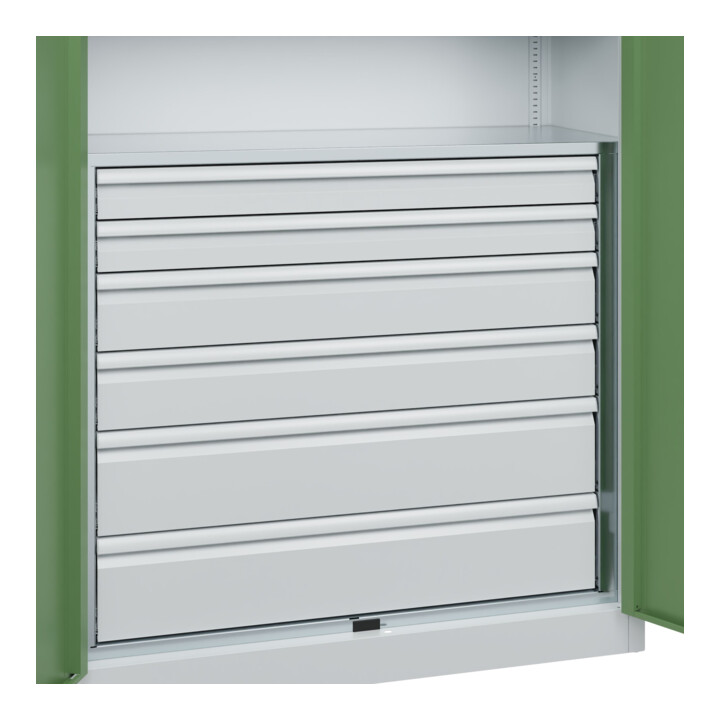 C+P Armoire à charges lourdes Acurado Pro 1950 x 1200 x 500 mm 7035/6011