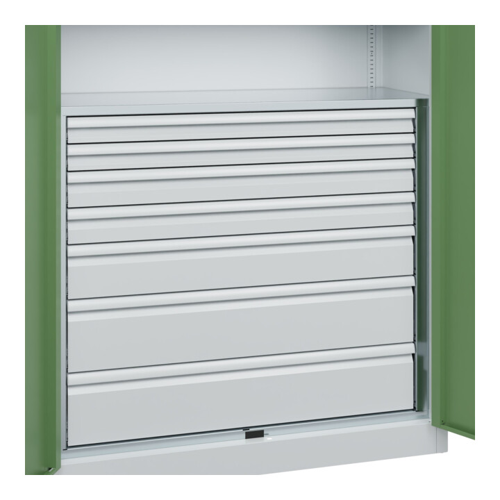 C+P Armoire à charges lourdes Acurado Pro 1950 x 1200 x 500 mm 7035/6011