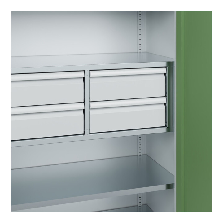 C+P Armoire à charges lourdes Acurado Pro 1950 x 1200 x 500 mm 7035/6011