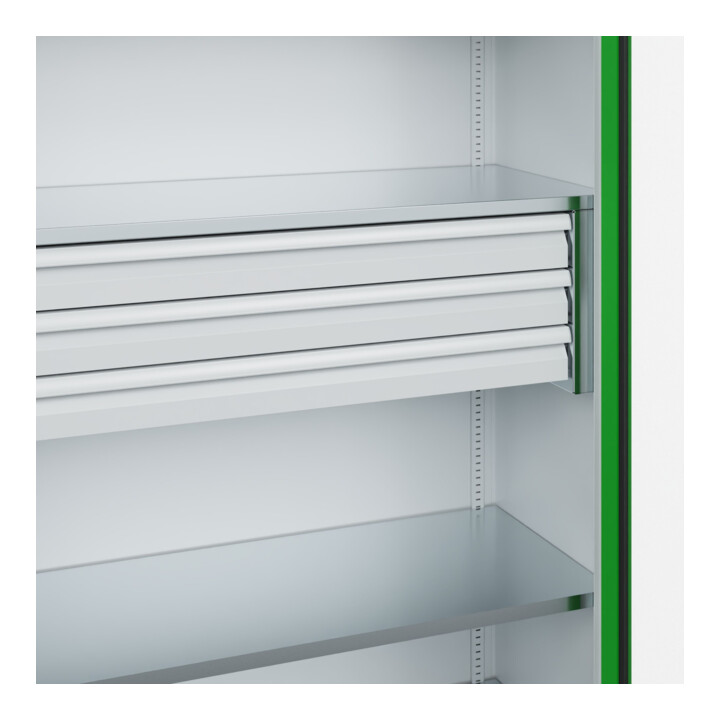 C+P Armoire à charges lourdes Acurado Pro 1950 × 1200 × 500 mm 7035/6037
