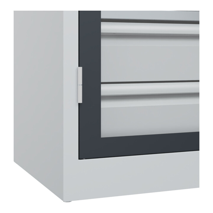 C+P Armoire à charges lourdes Acurado Pro 1950 x 1200 x 500 mm 7035/7016
