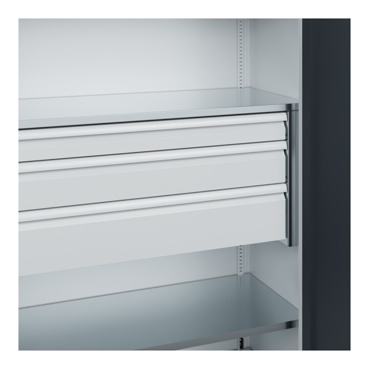 C+P Armoire à charges lourdes Acurado Pro 1950 x 1200 x 500 mm 7035/7016
