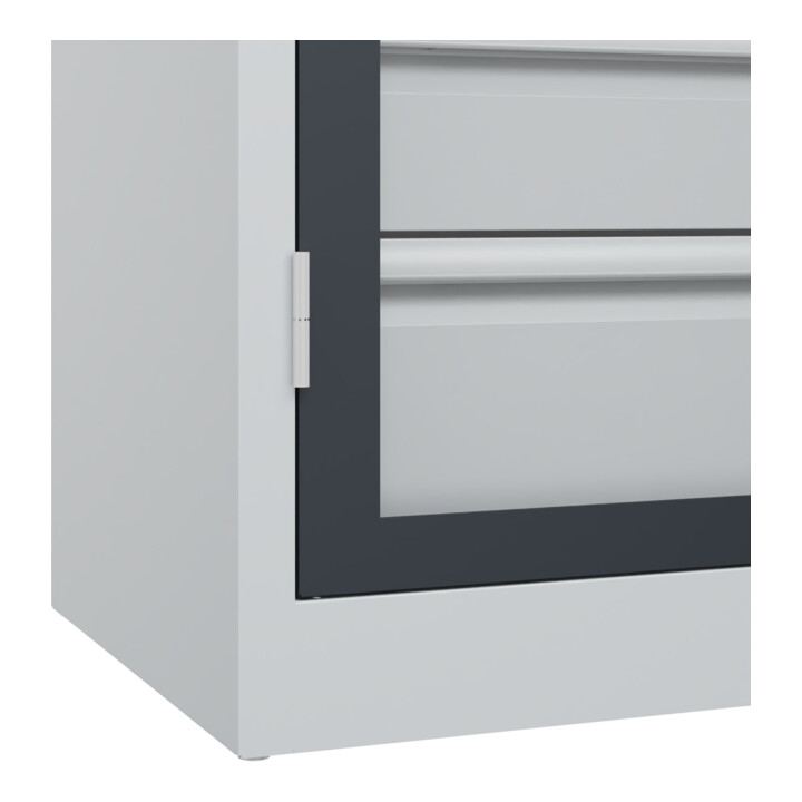 C+P Armoire à charges lourdes Acurado Pro 1950 x 1200 x 500 mm 7035/7016