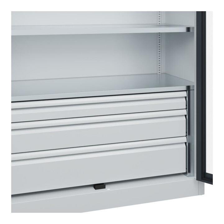 C+P Armoire à charges lourdes Acurado Pro 1950 x 1200 x 500 mm 7035/7016