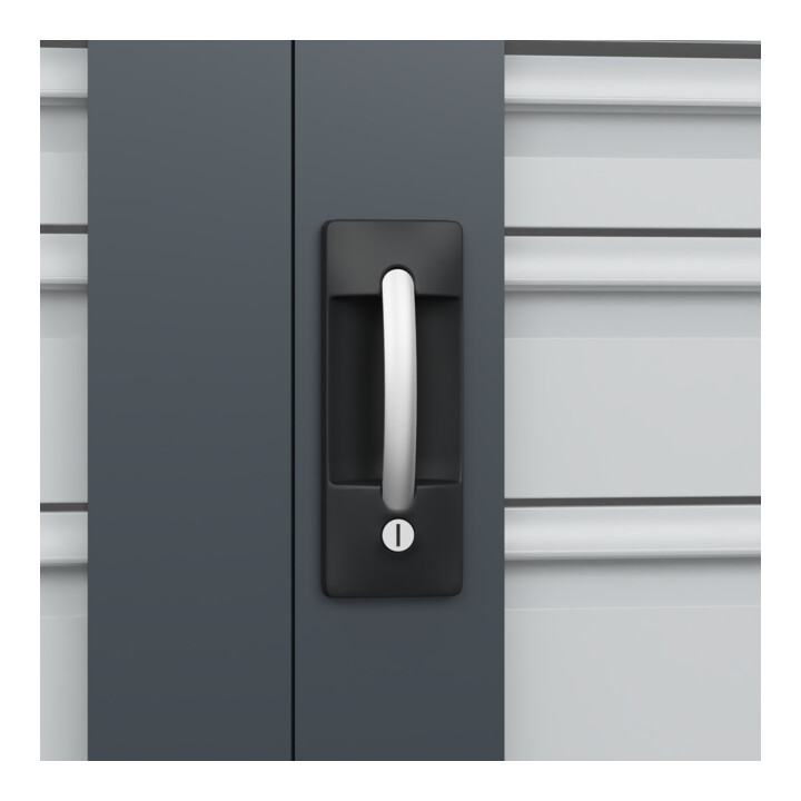 C+P Armoire à charges lourdes Acurado Pro 1950 x 1200 x 500 mm 7035/7016