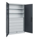 C+P Armoire à charges lourdes Acurado Pro 1950 x 1200 x 500 mm 7035/7016