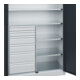 C+P Armoire à charges lourdes Acurado Pro 1950 x 1200 x 500 mm 7035/7016