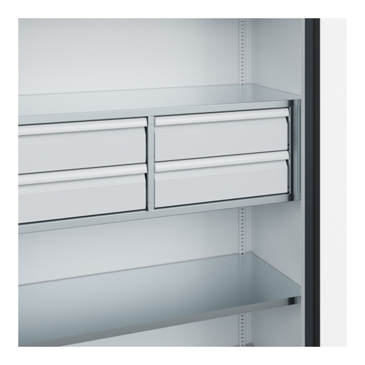 C+P Armoire à charges lourdes Acurado Pro 1950 x 1200 x 500 mm 7035/7016