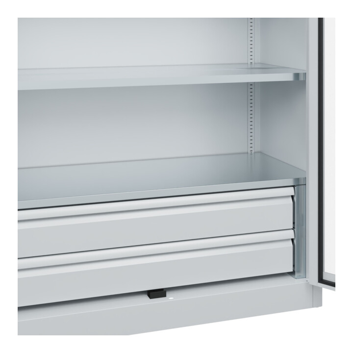 C+P Armoire à charges lourdes Acurado Pro 1950 × 1200 × 500 mm 7035/7035