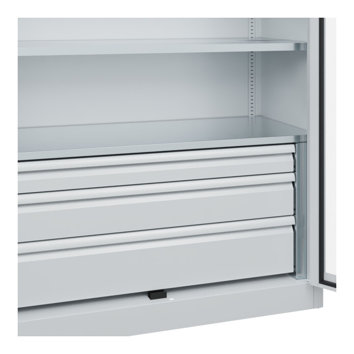 C+P Armoire à charges lourdes Acurado Pro 1950 x 1200 x 500 mm 7035/7035