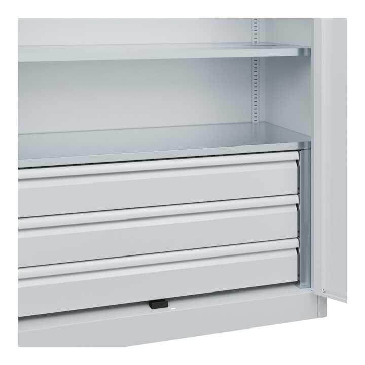 C+P Armoire à charges lourdes Acurado Pro 1950 x 1200 x 500 mm 7035/7035