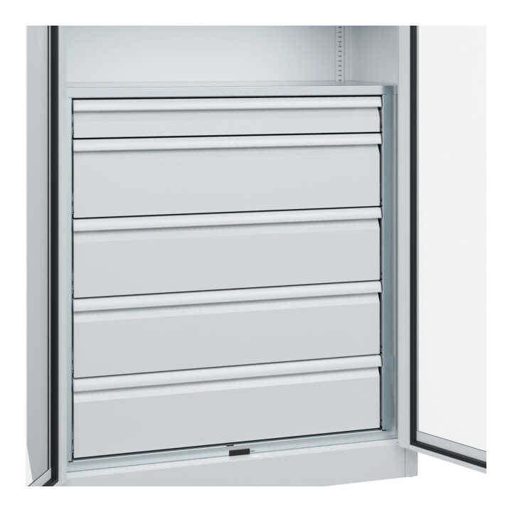 C+P Armoire à charges lourdes Acurado Pro 1950 × 1200 × 500 mm 7035/7035
