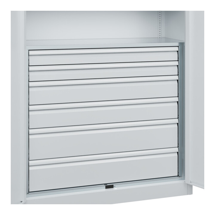 C+P Armoire à charges lourdes Acurado Pro 1950 × 1200 × 500 mm 7035/7035