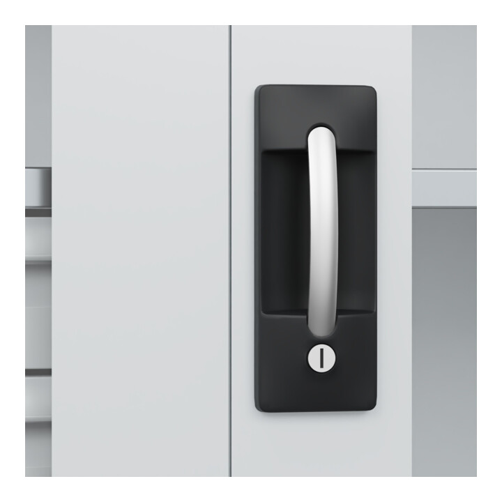 C+P Armoire à charges lourdes Acurado Pro 1950 × 1200 × 500 mm 7035/7035