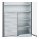 C+P Armoire à charges lourdes Acurado Pro 1950 × 1200 × 500 mm 7035/7035