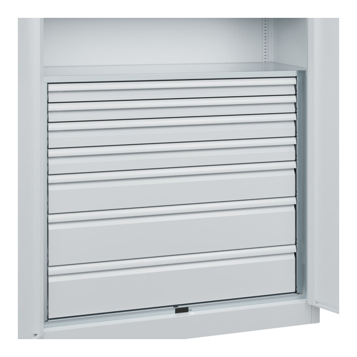 C+P Armoire à charges lourdes Acurado Pro 1950 × 1200 × 500 mm 7035/7035