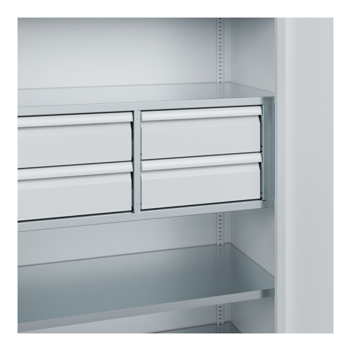 C+P Armoire à charges lourdes Acurado Pro 1950 x 1200 x 500 mm 7035/7035