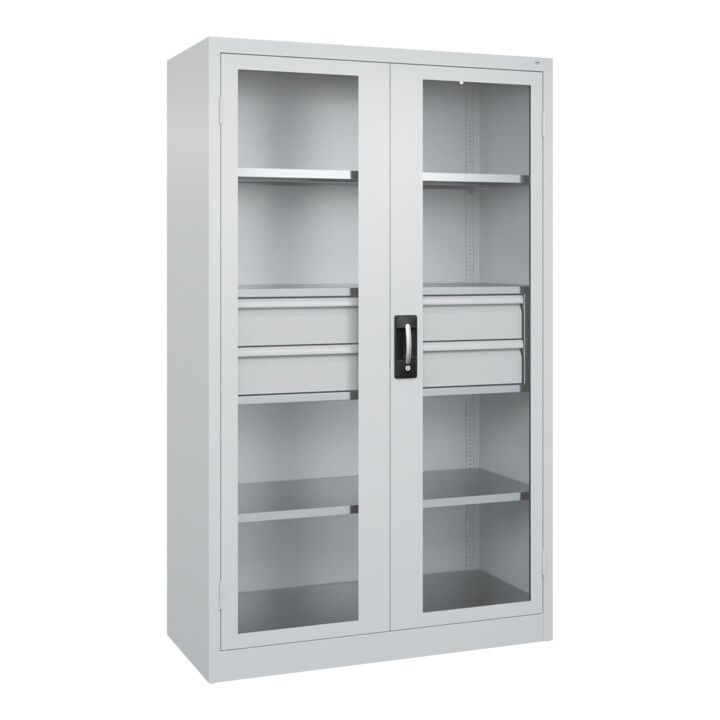 C+P Armoire à charges lourdes Acurado Pro 1950 × 1200 × 500 mm 7035/7035