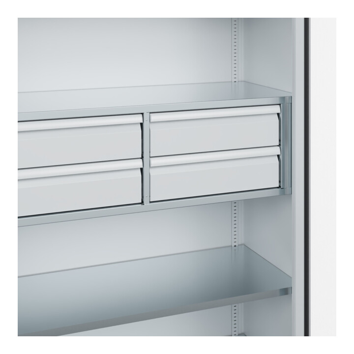 C+P Armoire à charges lourdes Acurado Pro 1950 × 1200 × 500 mm 7035/7035