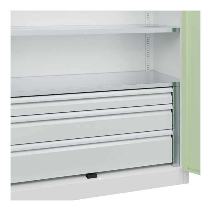 C+P Armoire à charges lourdes Acurado Pro 1950 x 1200 x 500 mm 9016/6019