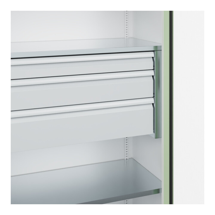 C+P Armoire à charges lourdes Acurado Pro 1950 x 1200 x 500 mm 9016/6019
