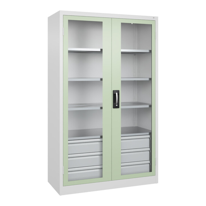 C+P Armoire à charges lourdes Acurado Pro 1950 x 1200 x 500 mm 9016/6019
