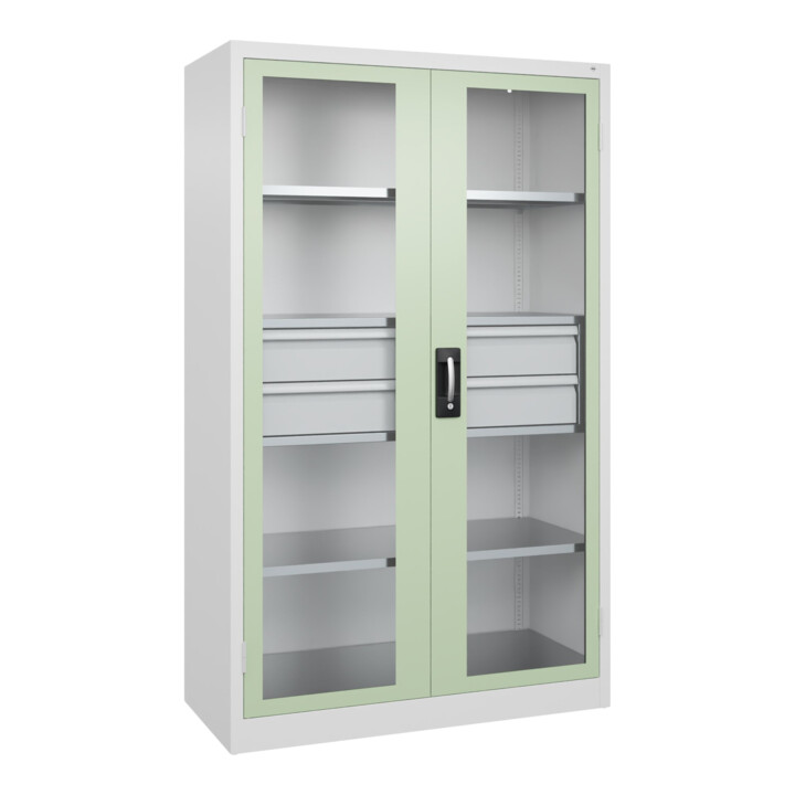 C+P Armoire à charges lourdes Acurado Pro 1950 x 1200 x 500 mm 9016/6019