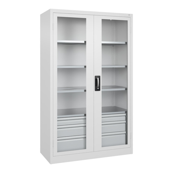 C+P Armoire à charges lourdes Acurado Pro 1950 x 1200 x 500 mm 9016/9016