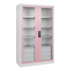 C+P Armoire à charges lourdes Acurado Pro 1950 × 1200 × 500 mm blanc/rose