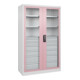 C+P Armoire à charges lourdes Acurado Pro 1950 × 1200 × 500 mm blanc/rose