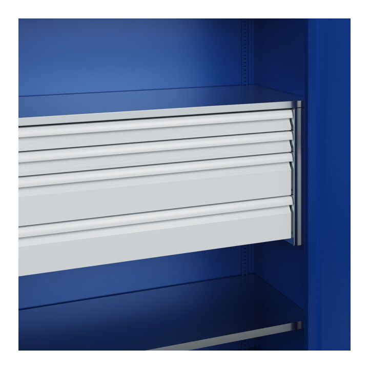 C+P Armoire à charges lourdes Acurado Pro 1950 × 1200 × 500 mm bleu