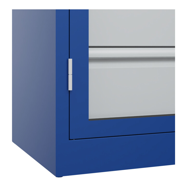 C+P Armoire à charges lourdes Acurado Pro 1950 × 1200 × 500 mm bleu