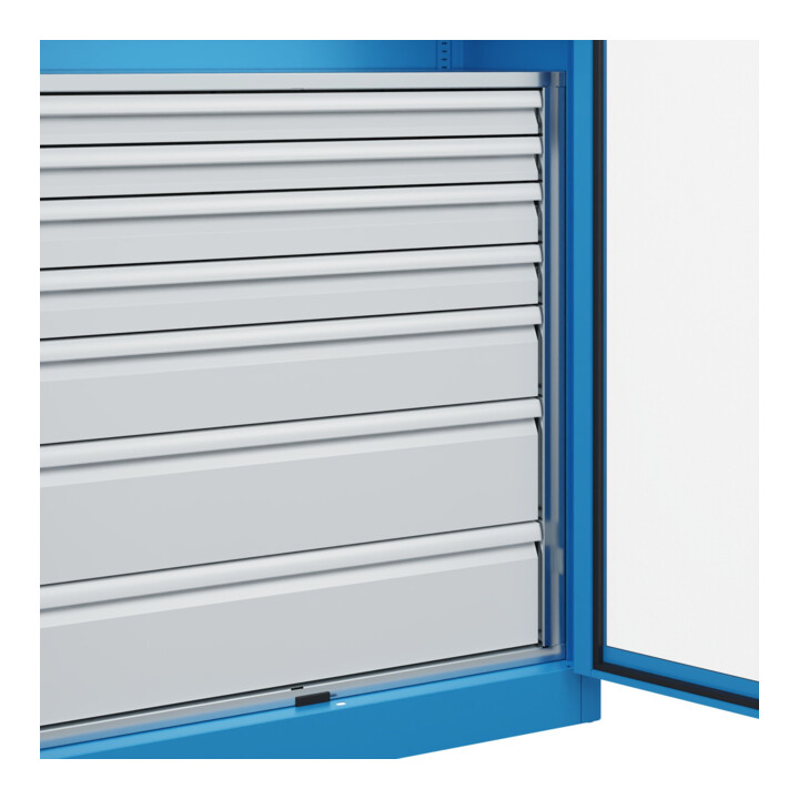 C+P Armoire à charges lourdes Acurado Pro 1950 × 1200 × 500 mm bleu
